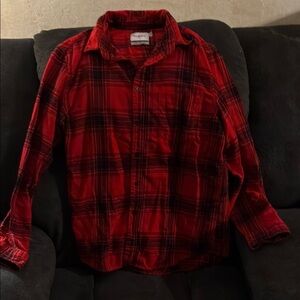 💥Goodfellow & Co Red and Black Flannel Button Down Shirt